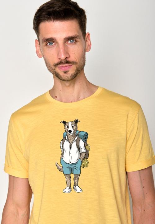 Actual product image Greenbomb Animal Dog Traveller Roll T-Shirt (L)