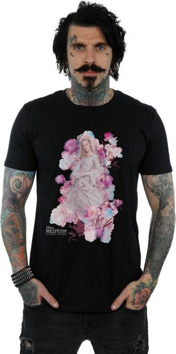 Actual product image Disney Mens Maleficent Mistress Of Evil Aurora Rose Bush T-Shirt (L)