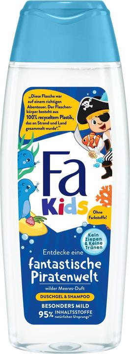Produktbild Fa Duschgel & Shampoo Kids fantastische Piratenwelt wilder Meeres-Duft 250 ml