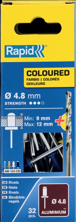 Immagine prodotto Rapid Rivetti ciechi colorati Ø 4,8 x 12 mm