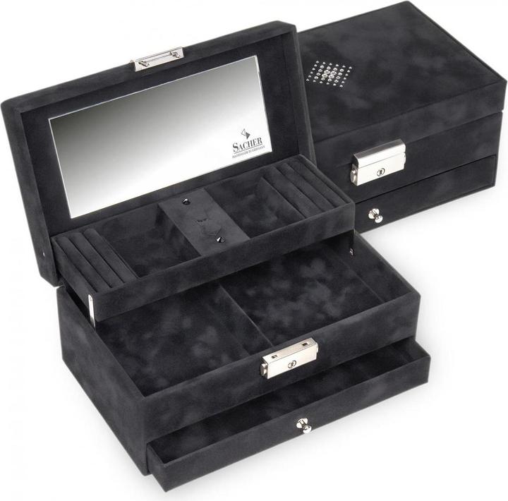 Sacher 35.503.040404 - Schmuckkassette Hanna crystalo schwarz
