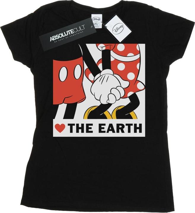 Immagine prodotto Disney Mickey Mouse Heart The Earth Maglietta Donna (S)