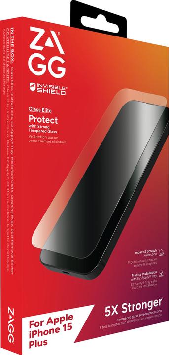 Produktbild Zagg Invisibleshield Glass Elite Am (1 Stück, Apple iPhone 15 Plus)