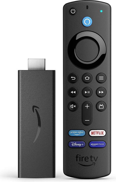Amazon Fire TV Stick (2021) incl. télécommande vocale Alex (8 Go, Fire OS)