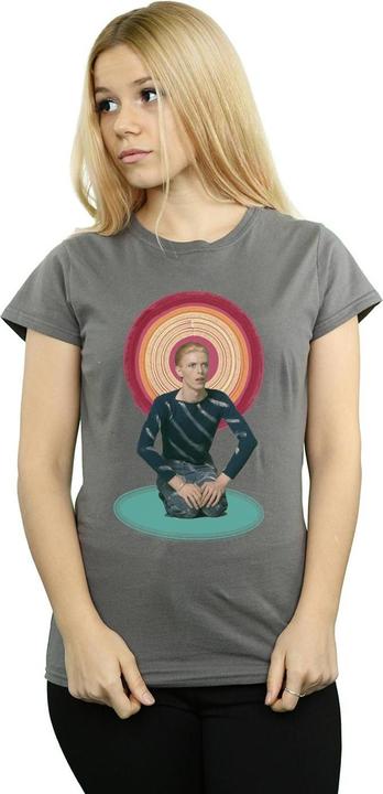 Actual product image David Bowie Womens/Ladies Kneeling Halo Cotton T-Shirt (L)