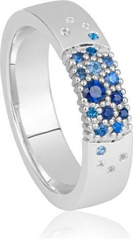 Produktbild Breuning RING - E.SAFIR DUNKELBLAU/Brill. 0,031 Ct. H/si (48, 585/14 K Gold)