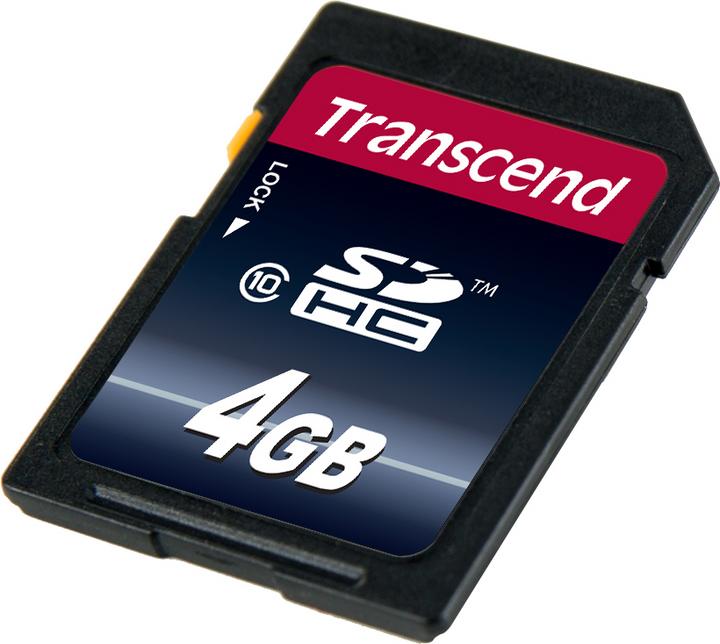 Actual product image Transcend SDHC 200x (4 GB, SDHC, U1, UHS-I)