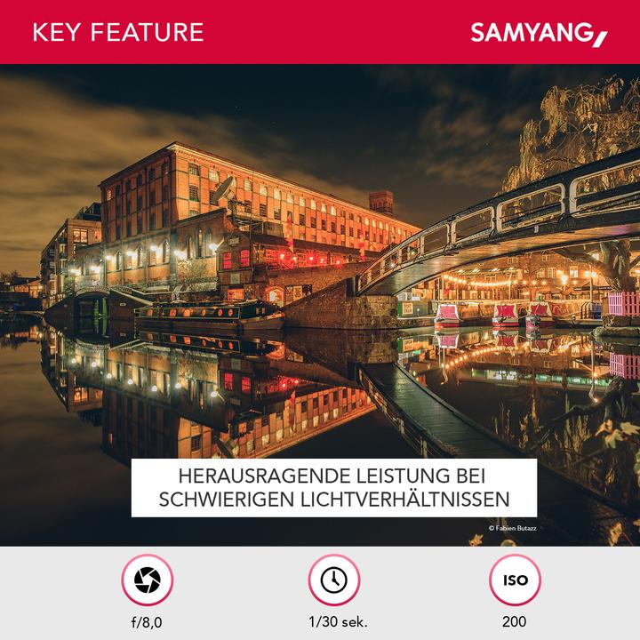 Produktbild Samyang 12mm f/2 NCS CS - Sony E (Sony E, APS-C / DX)