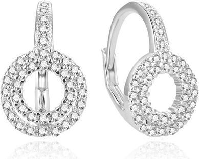 Produktbild Beneto Fine silver earrings with zircons AGUC1761 (L)