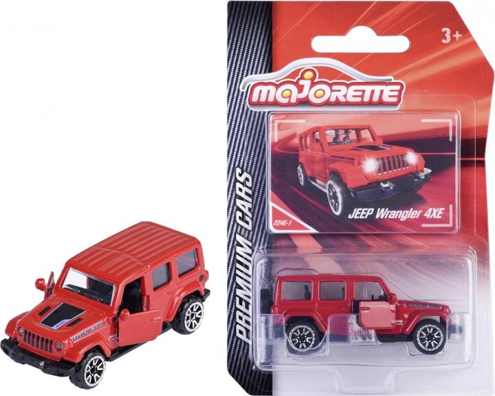Actual product image Majorette Jeep Wrangler, red