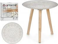 Actual product image Giftdecor wooden table decoration mandala 40cm (40 x 40 x 39 cm)