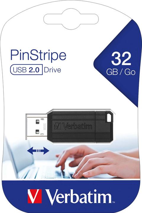 Actual product image Verbatim PinStripe (32 GB, USB-A, USB 2.0)