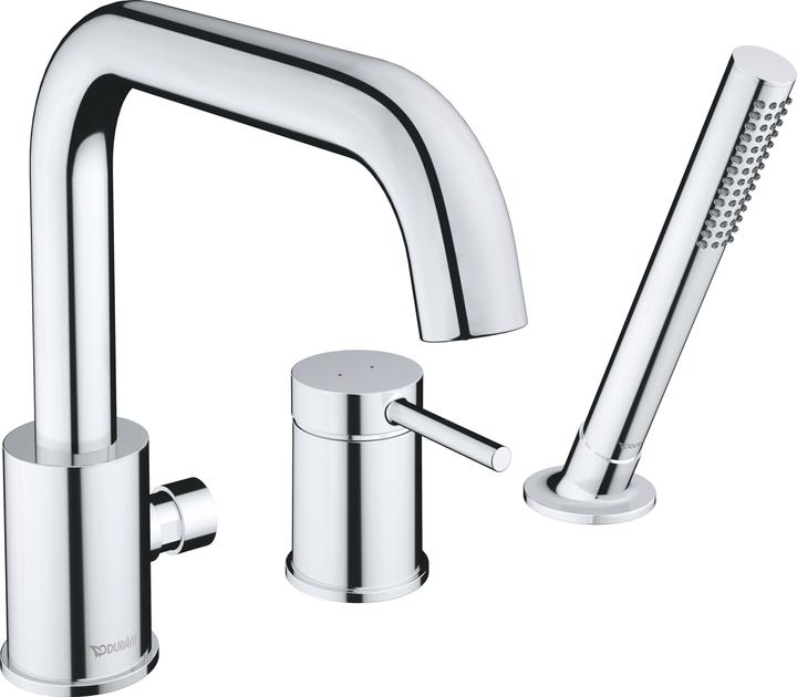 Image du produit Duravit Circle robinetterie de baignoire à 3 trous, saillie 215 mm, montage sur bord de baignoire