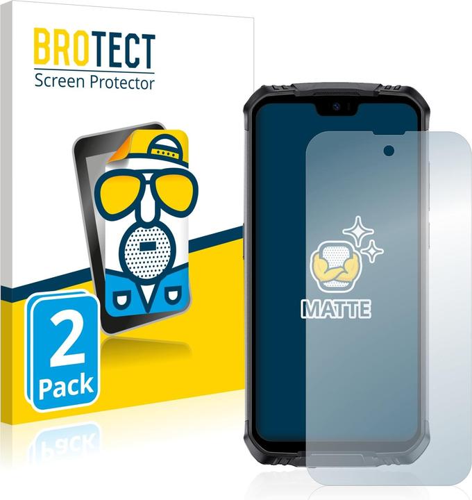 Actual product image BROTECT Anti-glare screen protector matt (2 Piece, Doogee S59 Pro)