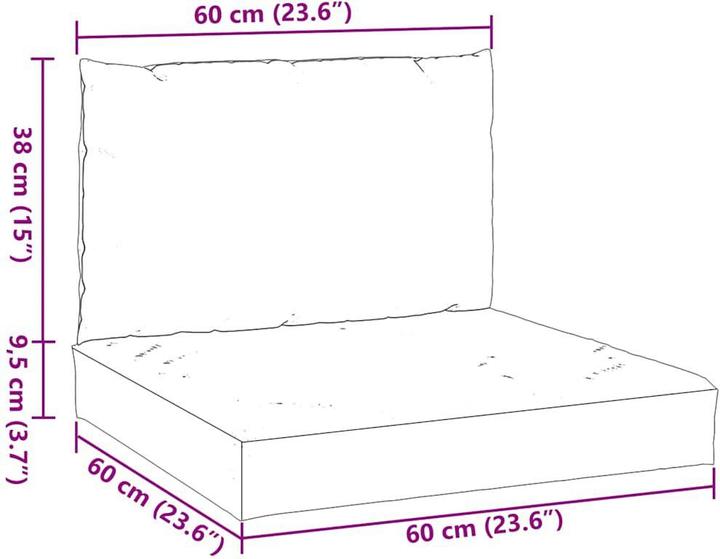 Actual product image VidaXL Garden lounge set with cushions