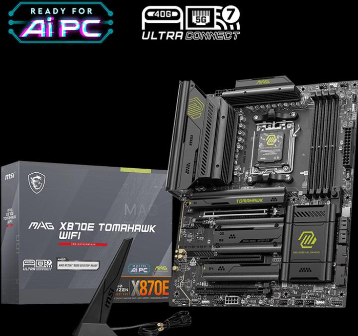 Image du produit MSI MAG X870E TOMAHAWK WiFi (AM5, AMD X870E, ATX)