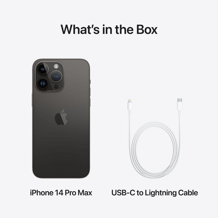 Produktbild Apple iPhone 14 Pro Max (1000 GB, Space Black, 6.70", SIM + eSIM, 48 Mpx, 5G)