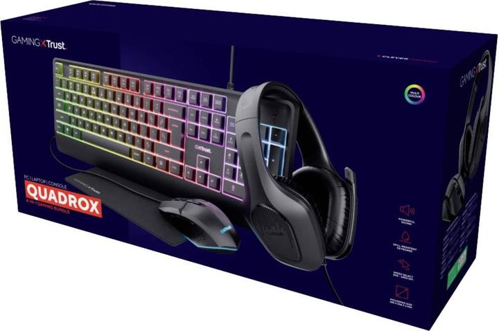 Immagine prodotto Trust GXT 792 Quadrox 4-in-1 Gaming Bundle (US, Cablato)