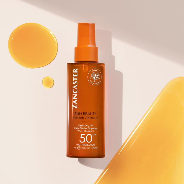 Actual product image Lancaster Oil Sun Protection Factor 50 (Suntan oil, SPF 50, 150 ml, 203 g)
