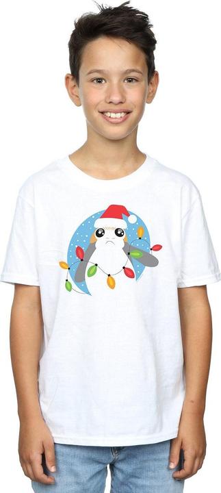 Produktbild Star Wars The Last Jedi Porg Christmas Lights TShirt Jungen (140, 146)