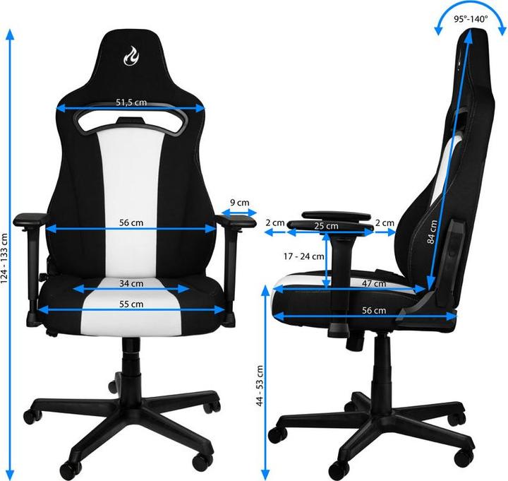 Actual product image Nitro Concepts E250 Gaming Chair