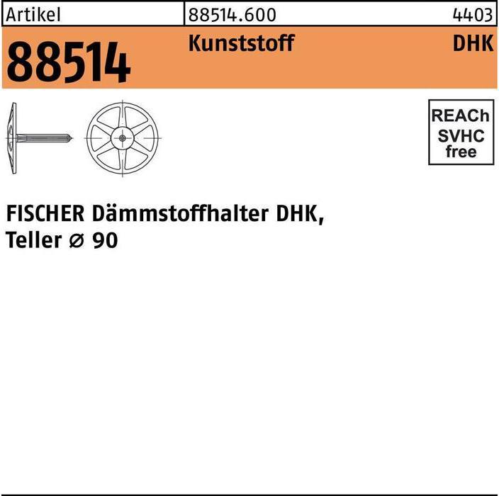 Produktbild Fischer Dämmstoffhalter DHK 60 (250 Stk.)