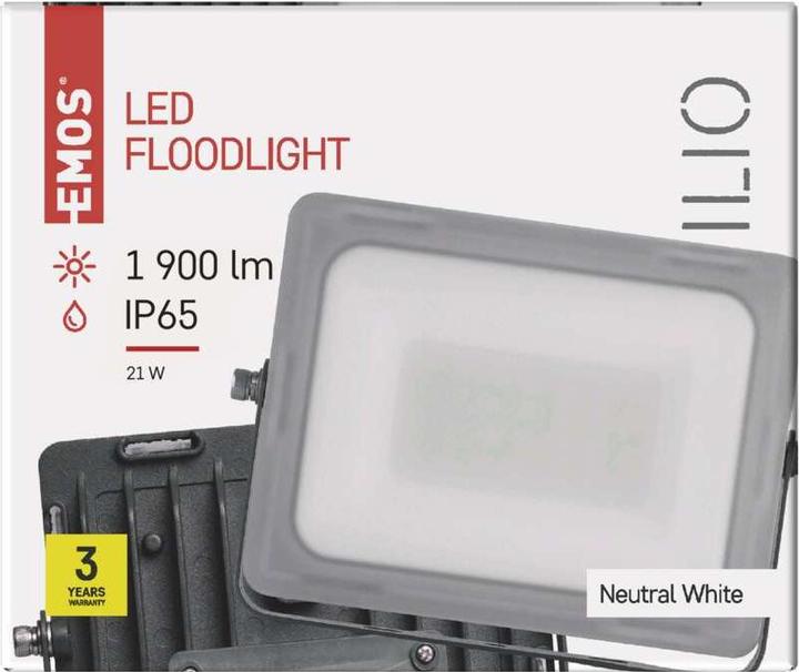 Image du produit Emos Projecteur ILIO 21W 1900 lm AC 220 V - 240 V (LED)
