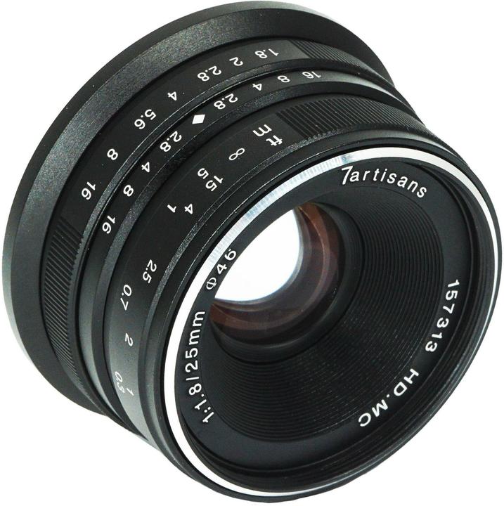 Actual product image 7artisans 25mm F1.8 Fuji X (Fujifilm X, APS-C / DX)