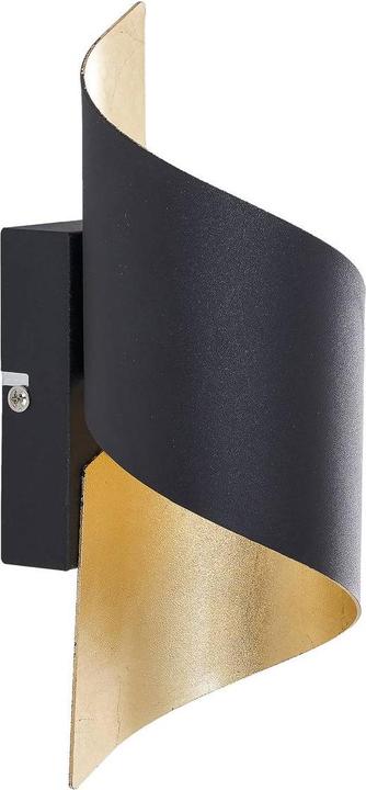 Image du produit Lindby Applique murale en métal Desirio, noir et or (330 lm, G9)
