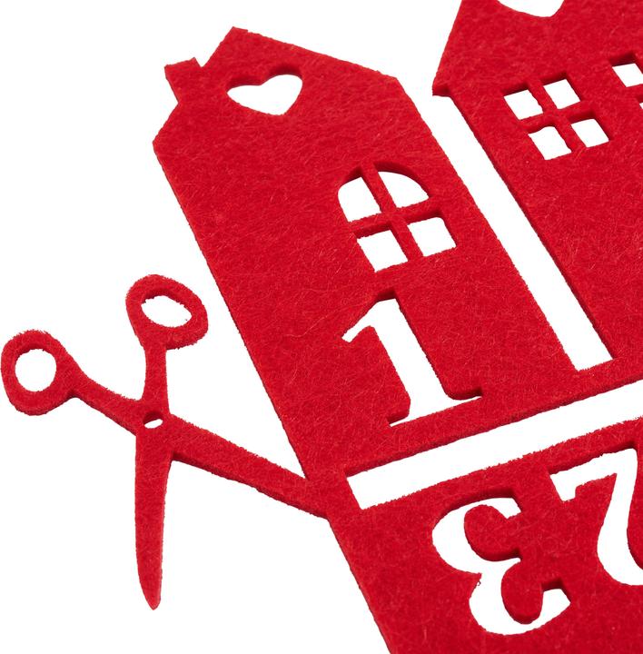 Image du produit VBS Chiffres de l'Avent "Maisons en feutre", 4-8,5 cm