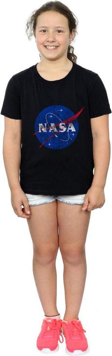 Immagine prodotto Nasa Classic Insignia Logo Distressed Maglietta Ragazze (140, 146)