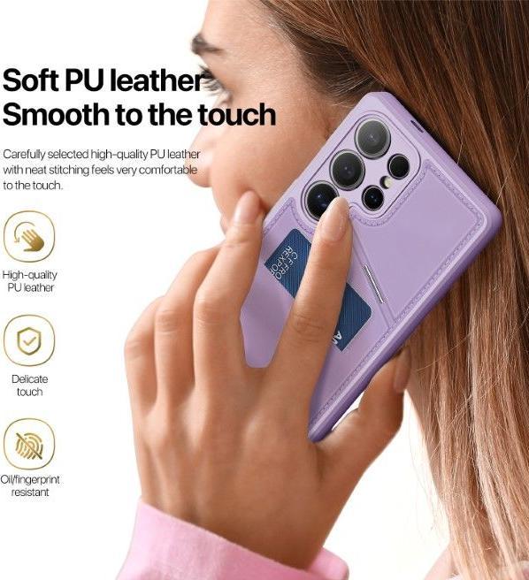 Image du produit Dux Ducis Samsung Galaxy S25 Ultra étui portefeuille magnétique avec support - Violet (Samsung Galaxy S25 Ultra)