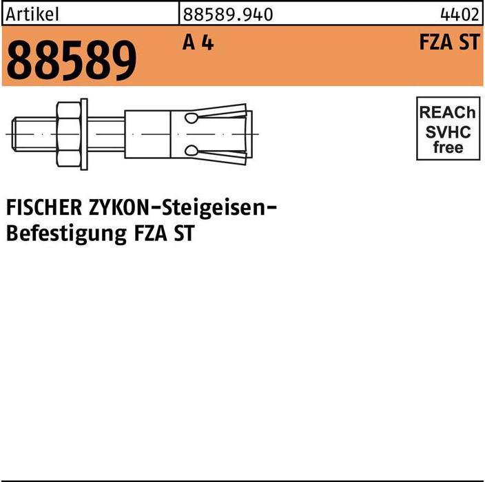 Produktbild Fischer Zykon-Steigeisenbef. FZA 14x60 ST A4 (20 Stk.)