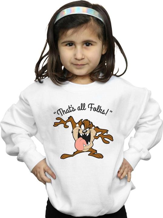 Actual product image Looney Tunes Girls Taz That's All Folks Sweatshirt (128)