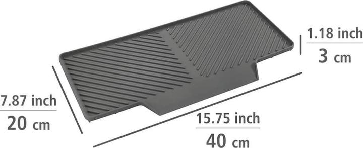 Actual product image Wenko Drainer mat Neli grey