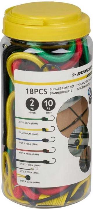Actual product image Dunlop Luggage strap set 18pcs