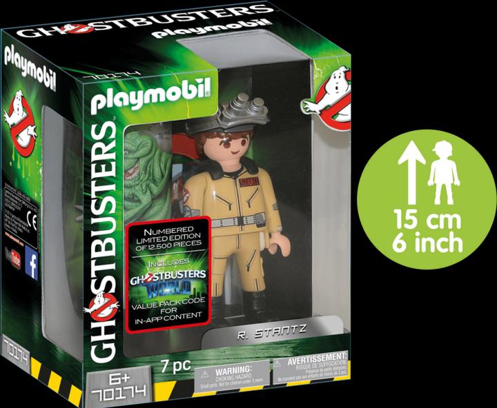 Actual product image Playmobil Ghostbusters Collector Figure R. Stantz (70174, Playmobil Ghostbusters)