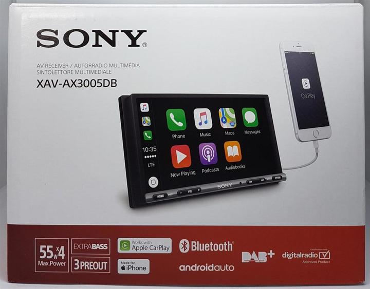 Actual product image Sony XAV-AX3005DB (Android car, Apple Carplay)