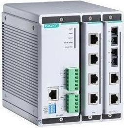 Actual product image Moxa EDS-608-T - Compact managed Ethernet switch system with 2 slots for 4-port Fast Ethernet int (4 ports)
