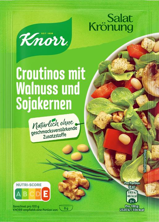 Knorr Salat Krönung Croutinos mit Walnuss und Sojakernen (25 g)