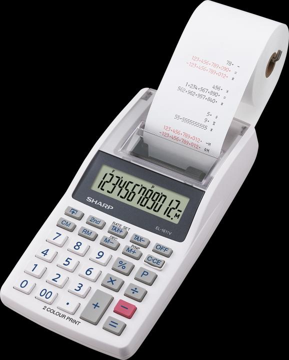 Sharp EL-1611V (Netzbetrieb, Batterien)