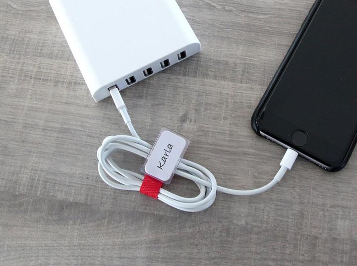 Produktbild Label-the-cable kleine Klettbinder mit Etikette (Klettkabelbinder, 90 mm, 10 Stk.)