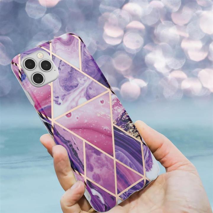 Actual product image Cadorabo IMD TPU Colorful Marble Cover (Realme 12 Pro+, Apple iPhone 12)