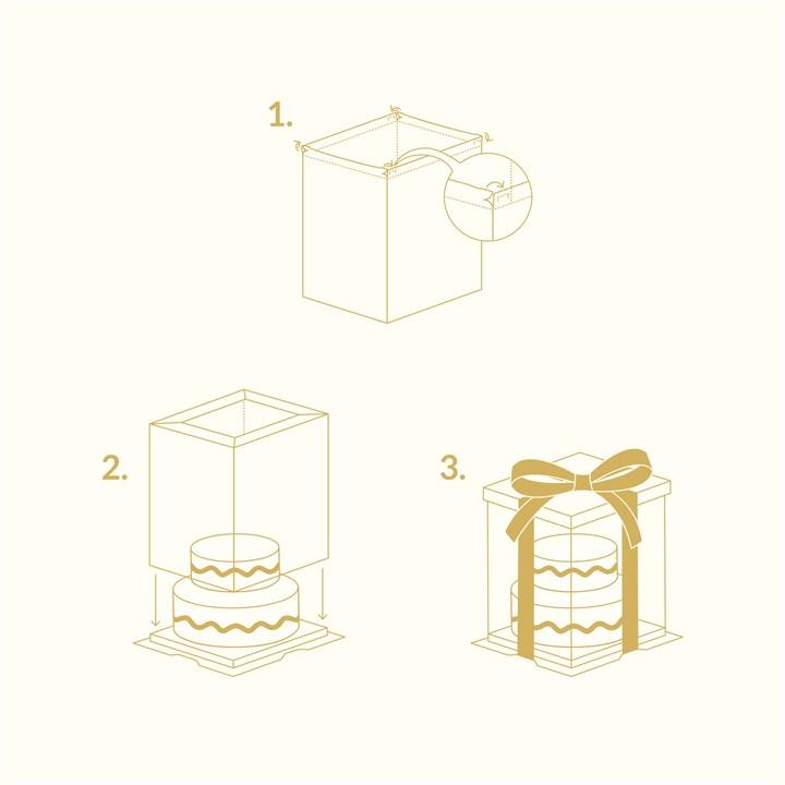 Actual product image PME Cake box set transparent