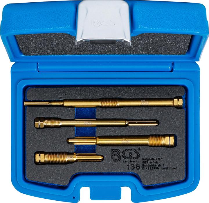 Actual product image BGS Glow Plug Bore Reamer Set 4 pcs.