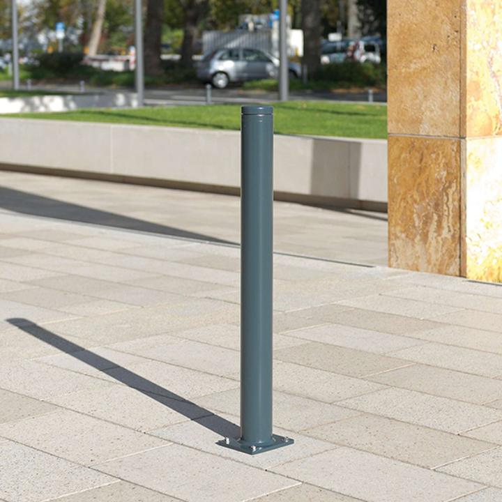 Produktbild Moravia Stadtpoller LEIPZIG Ø 108 mm verzinkt und lackiert in RAL 7016