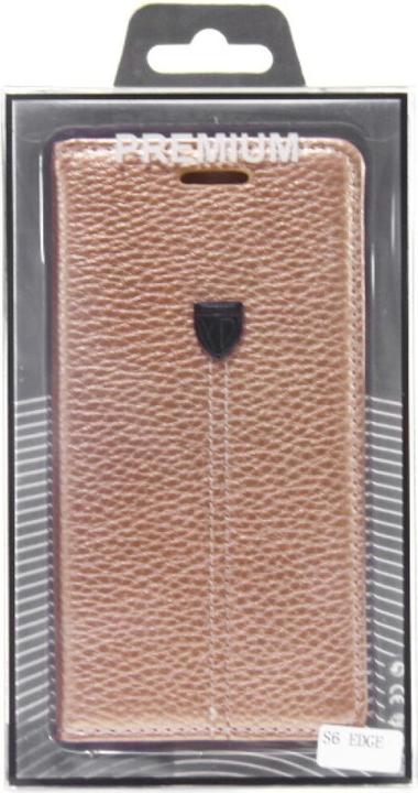 Actual product image NoName Book Case Fashion for Galaxy S6 Edge - gold 4250710563937 (Samsung Galaxy S6 Edge)