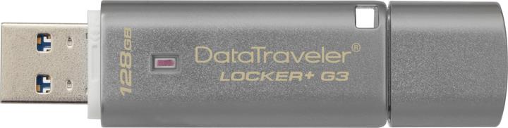 Produktbild Kingston DataTraveler Locker+ G3 (128 GB, USB 3.1, USB-A)