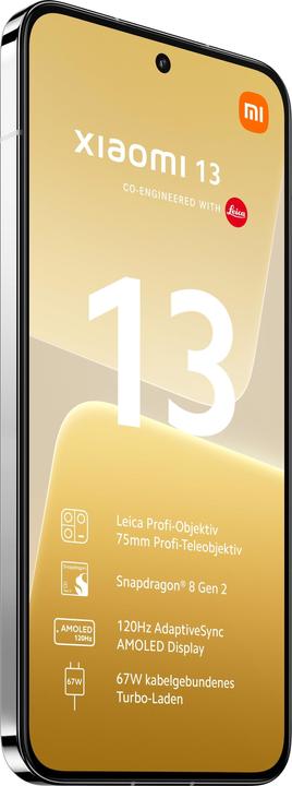 Produktbild Xiaomi 13 (256 GB, White, 6.36", Dual SIM, 50 Mpx, 5G)