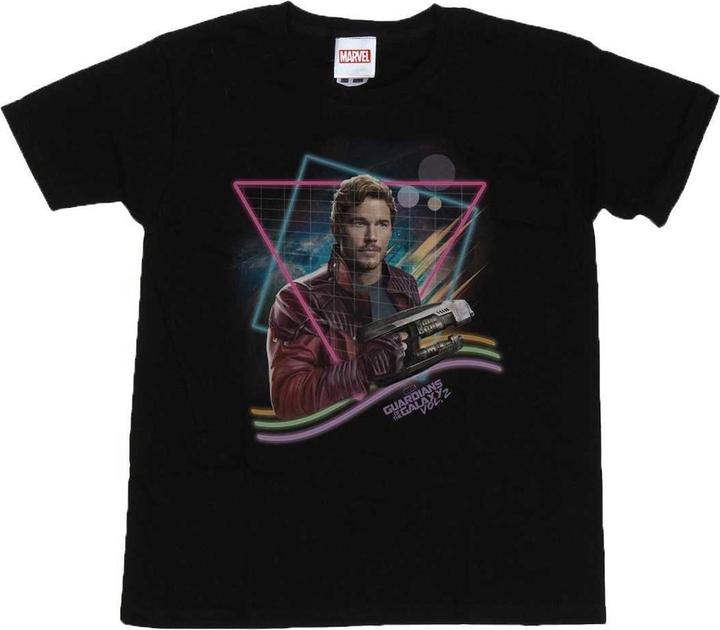 Actual product image Boys Guardians Of The Galaxy Neon Star Lord T-Shirt (140, 146)
